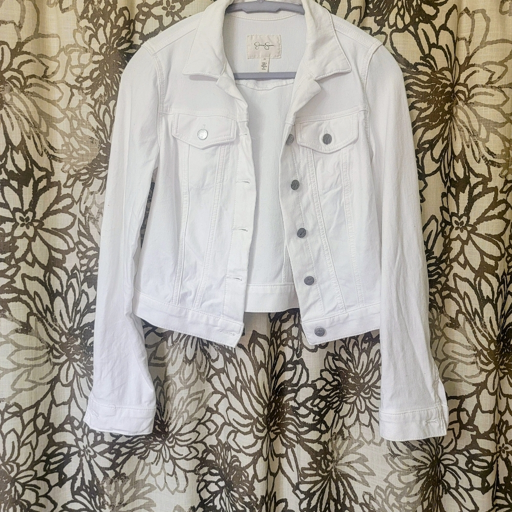 Sessica Simpson White Denim Jacket